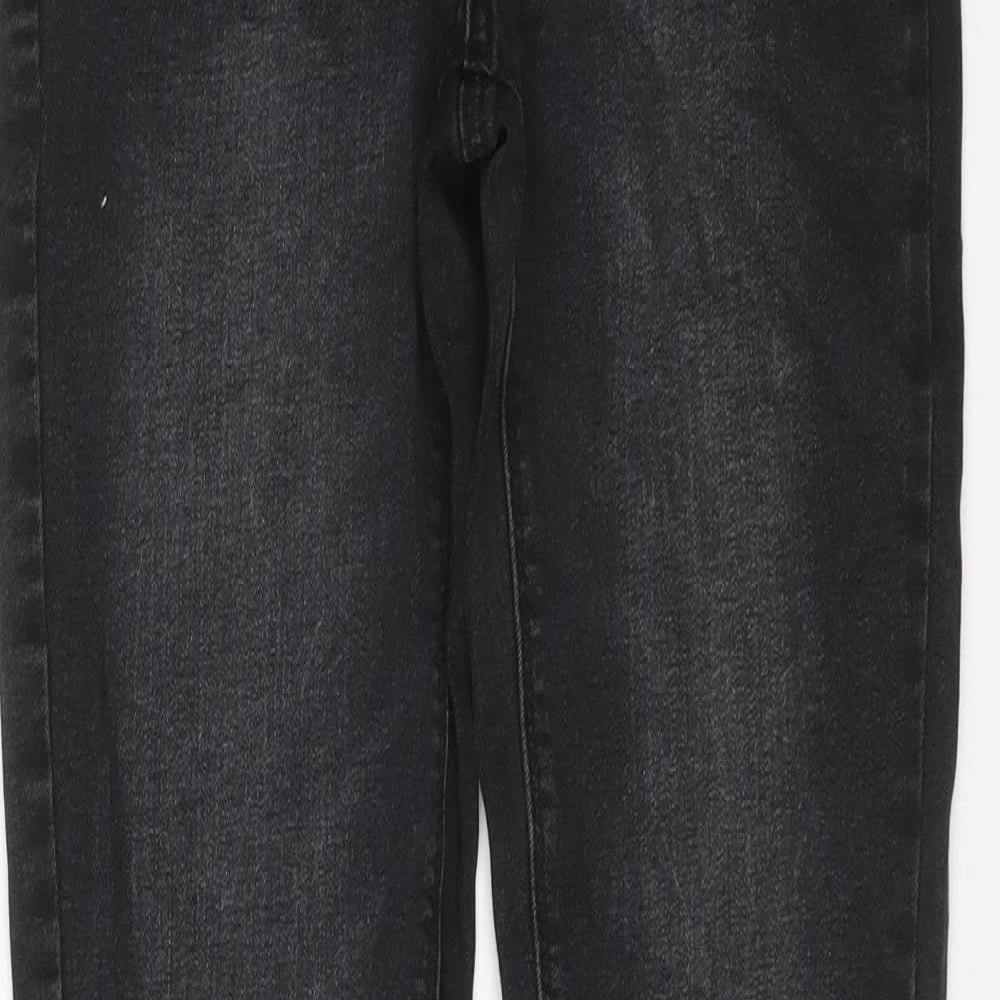 Denim & Co. Womens Black Cotton Skinny Jeans Size 10 L30 in Regular Button