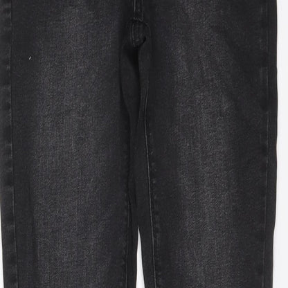 Denim & Co. Womens Black Cotton Skinny Jeans Size 10 L30 in Regular Button