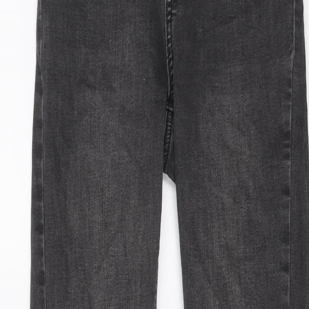 Denim & Co. Womens Grey Cotton Skinny Jeans Size 6 L29 in Regular Button