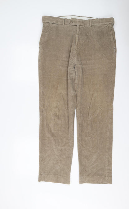 Mens UK Size 38 in Cotton Traders Regular Fit Chino Beige Trousers