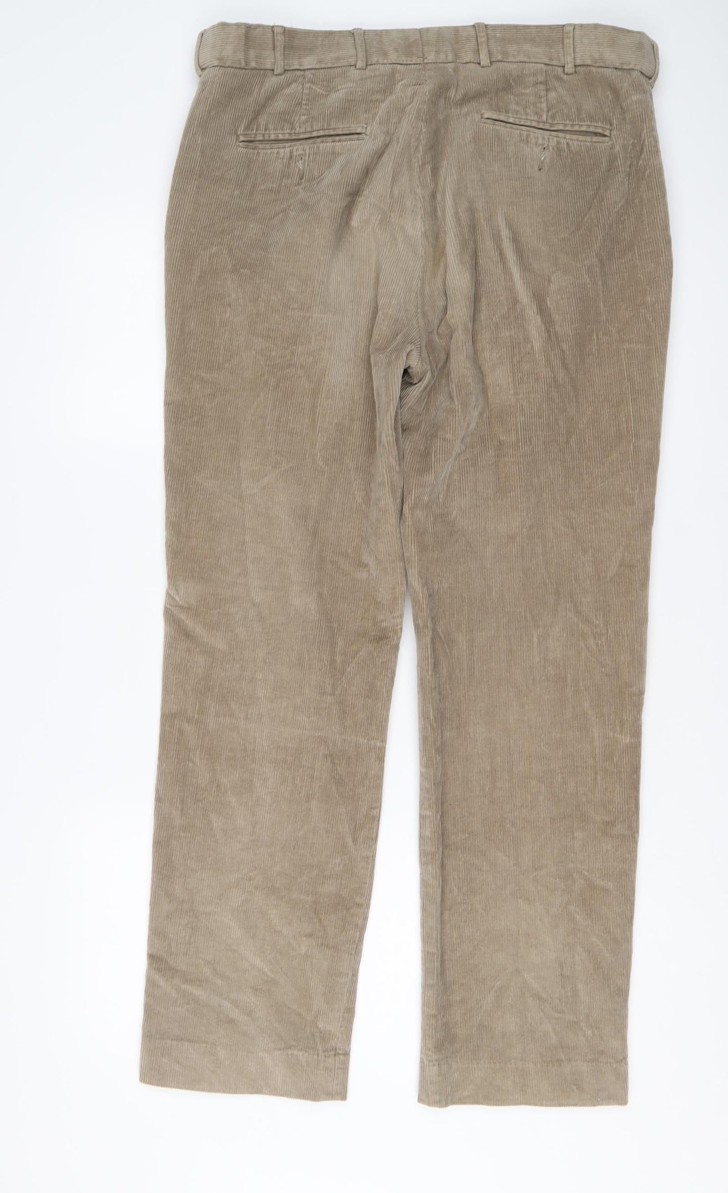 Mens UK Size 38 in Cotton Traders Regular Fit Chino Beige Trousers