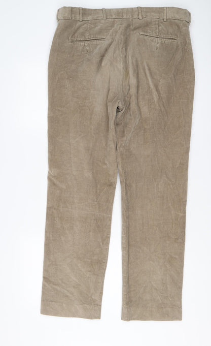 Mens UK Size 38 in Cotton Traders Regular Fit Chino Beige Trousers