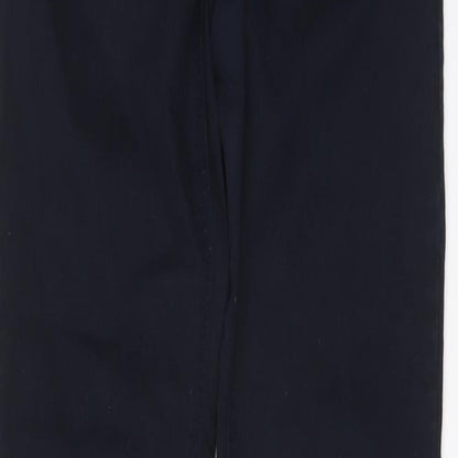 Mango Womens Blue Cotton Skinny Jeans Size 8 L28 in Regular Button