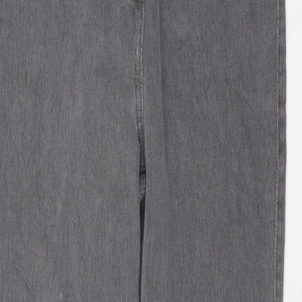 NEXT Womens Grey Cotton Jegging Jeans Size 10 L24 in Regular