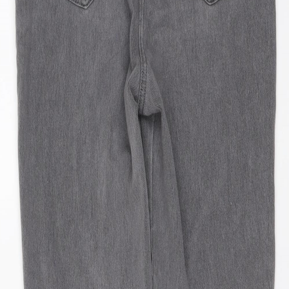 NEXT Womens Grey Cotton Jegging Jeans Size 10 L24 in Regular
