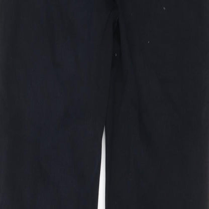 Belmonte Womens Blue Cotton Straight Jeans Size 10 L28 in Slim Button