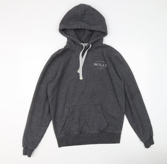 Mens UK Size S Jack Wills Grey Pullover Hoodie