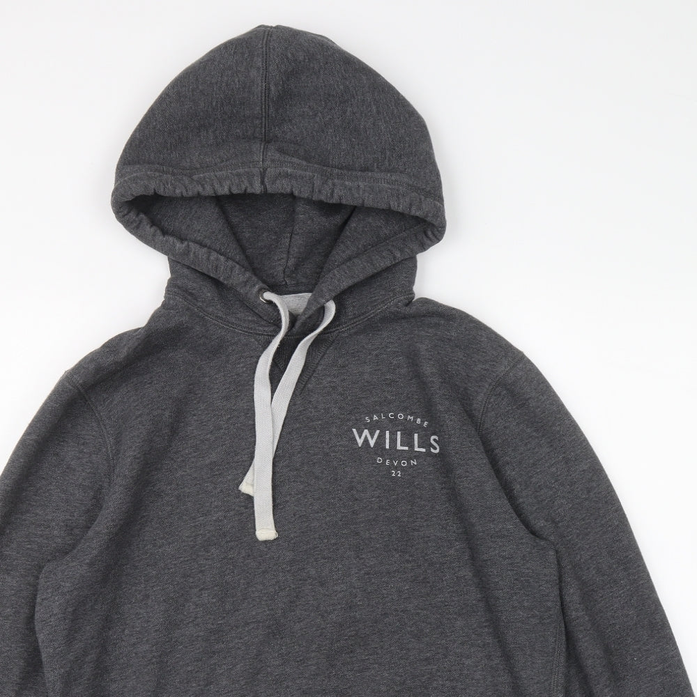 Mens UK Size S Jack Wills Grey Pullover Hoodie