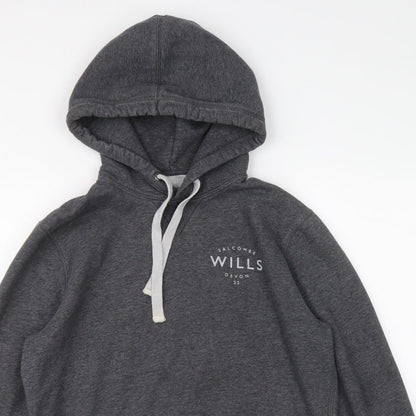 Mens UK Size S Jack Wills Grey Pullover Hoodie