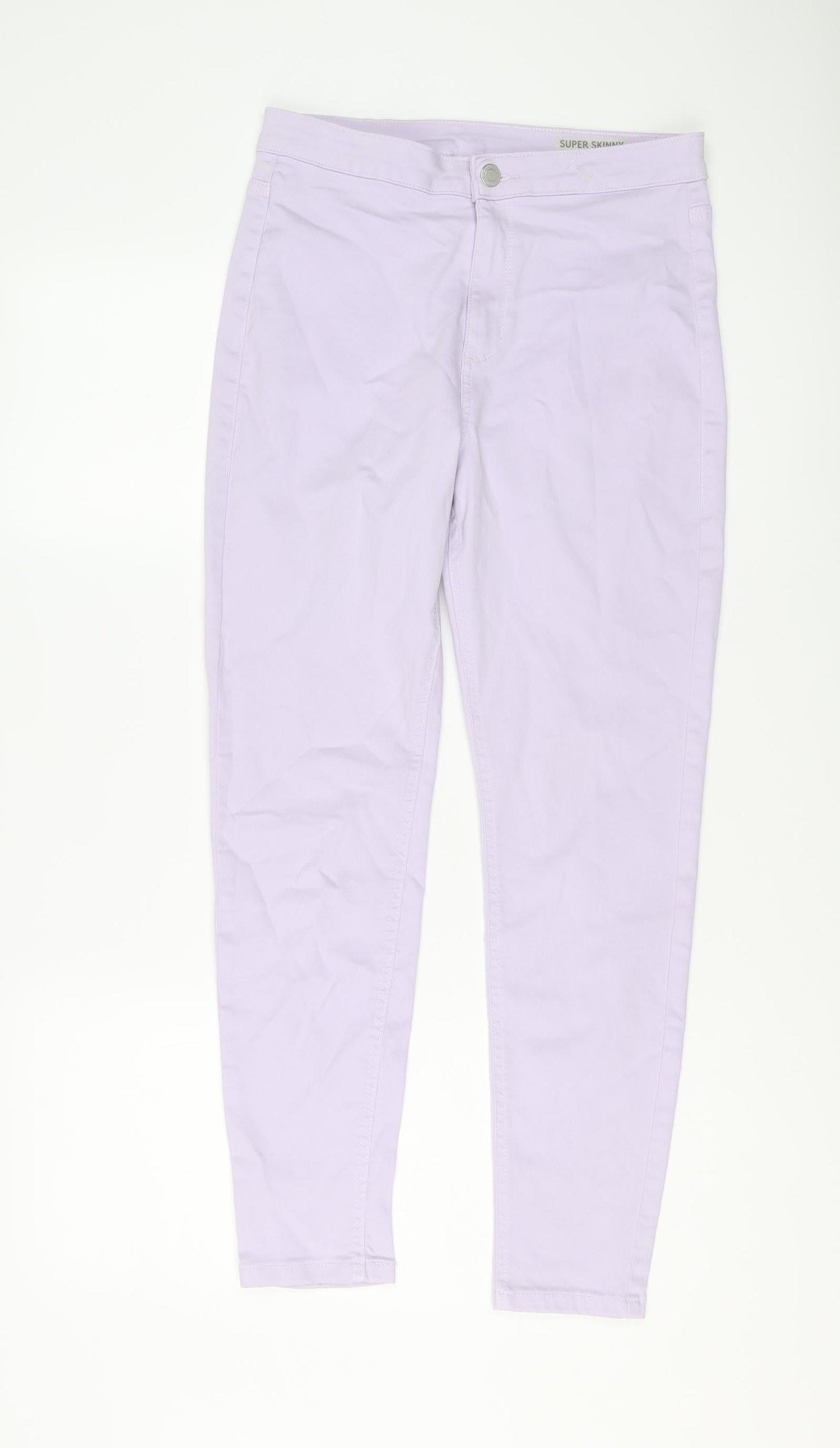 Womens UK Size 12 Marks and Spencer Regular Fit Skinny Purple Jeans