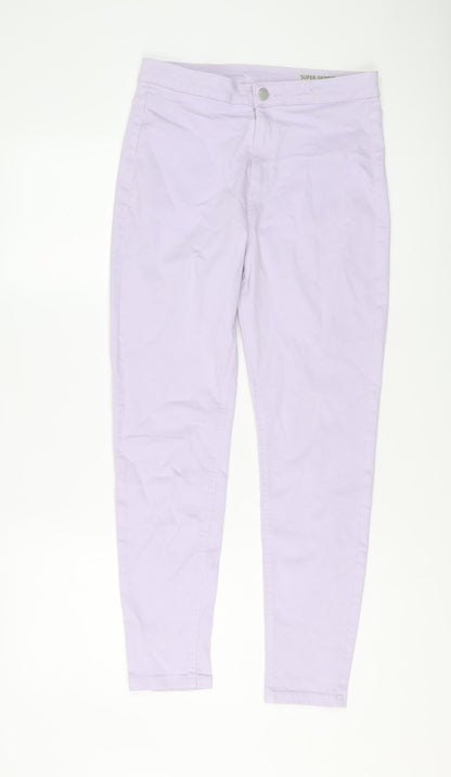 Womens UK Size 12 Marks and Spencer Regular Fit Skinny Purple Jeans
