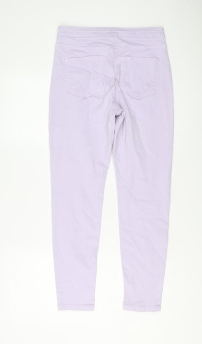 Womens UK Size 12 Marks and Spencer Regular Fit Skinny Purple Jeans