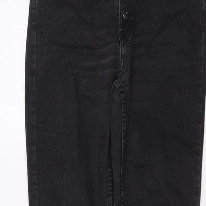 H&M Mens Black Cotton Straight Jeans Size 31 in L29 in Regular Button