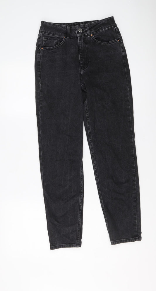 Denim & Co. Womens Black Cotton Skinny Jeans Size 8 L27 in Regular Button