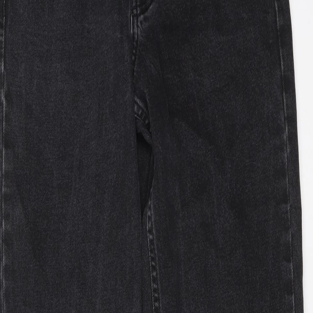 Denim & Co. Womens Black Cotton Skinny Jeans Size 8 L27 in Regular Button
