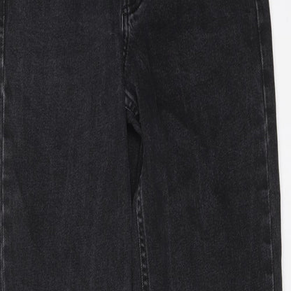 Denim & Co. Womens Black Cotton Skinny Jeans Size 8 L27 in Regular Button