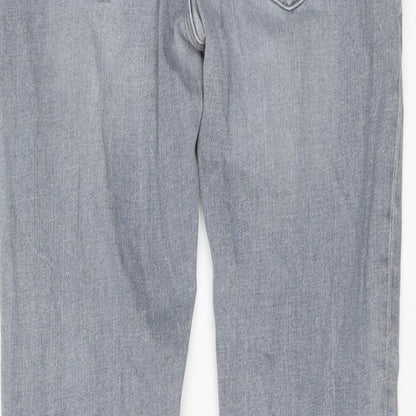 Mens UK Size 30 in River Island Regular Fit Straight Blue Jeans