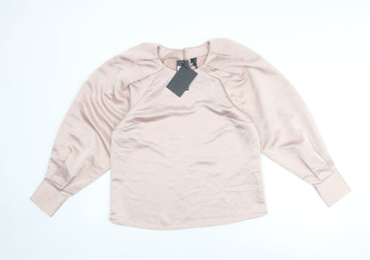 Womens UK Size M VERO MODA Pink Basic Blouse