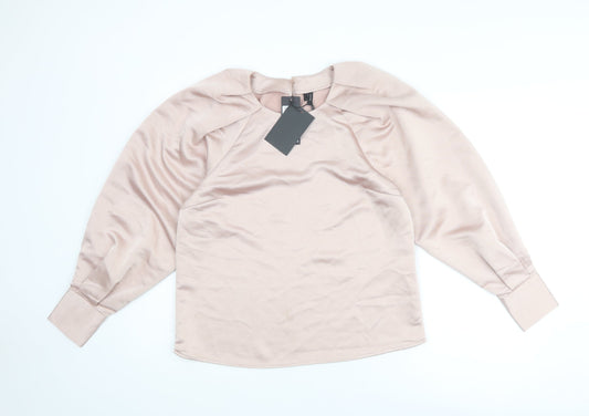 Womens UK Size M VERO MODA Pink Basic Blouse