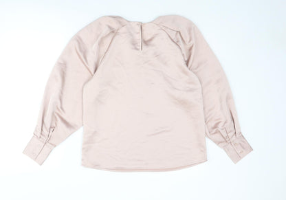 Womens UK Size M VERO MODA Pink Basic Blouse