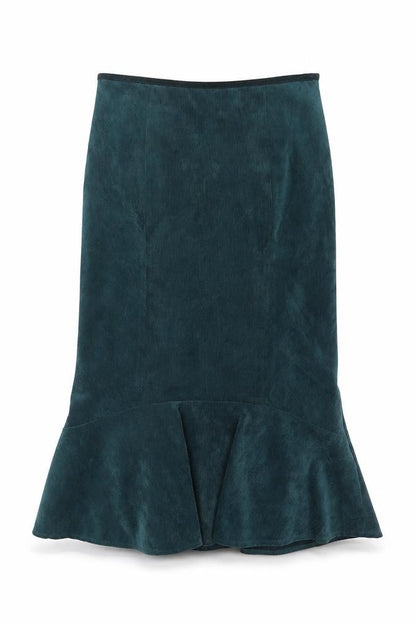 Womens UK Size 8 Country Casuals Trumpet Corduroy Skirt