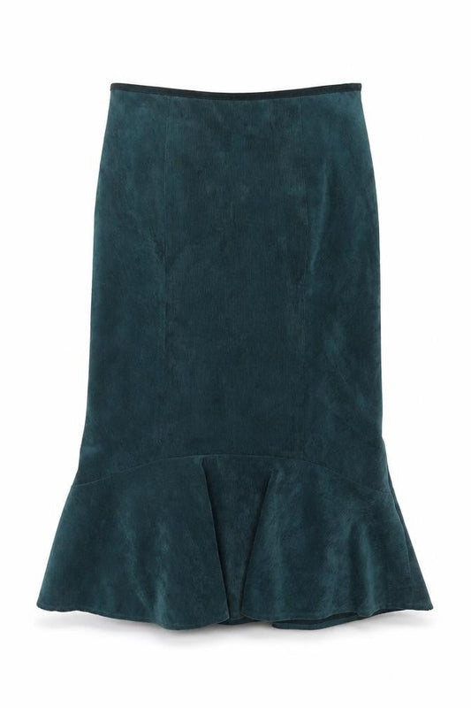 Womens UK Size 8 Country Casuals Trumpet Corduroy Skirt