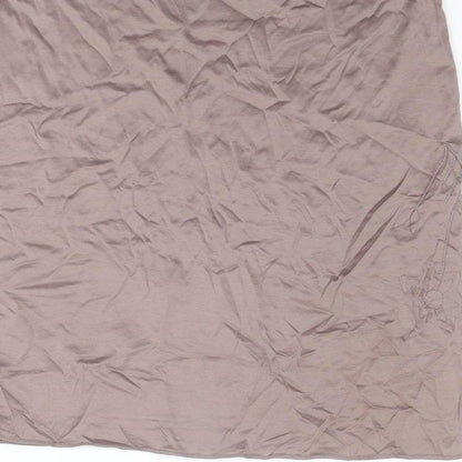 Boss Womens Brown Cotton A-Line Skirt Size M