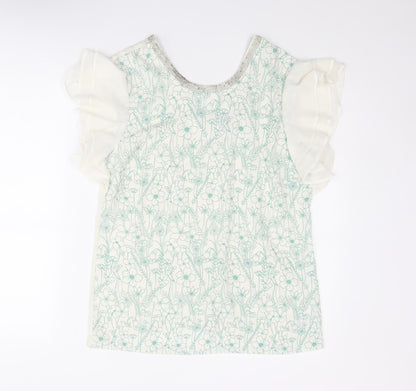 Womens UK Size 12 NEXT White Basic T-Shirt
