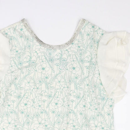 Womens UK Size 12 NEXT White Basic T-Shirt