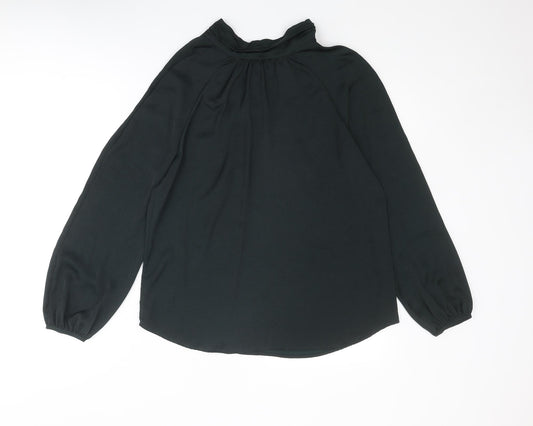 Womens UK Size 12 Mint Velvet Black Basic Blouse
