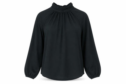 Womens UK Size 12 Mint Velvet Black Basic Blouse