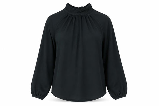 Womens UK Size 12 Mint Velvet Black Basic Blouse