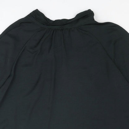 Womens UK Size 12 Mint Velvet Black Basic Blouse