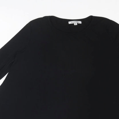 Glamorous Womens Black Polyester A-Line Size XS Round Neck Pullover