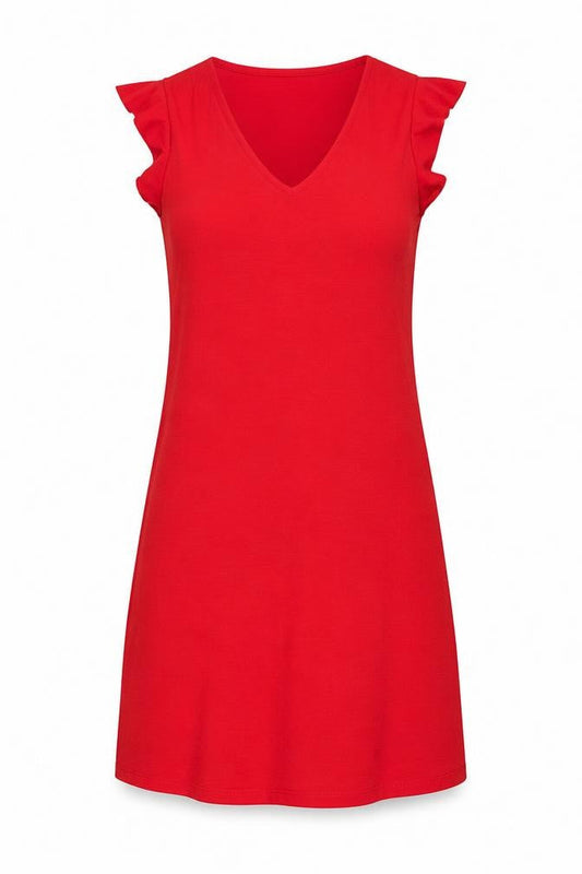 Very Womens Red Polyester A-Line Size 12 Scoop Neck Pullover