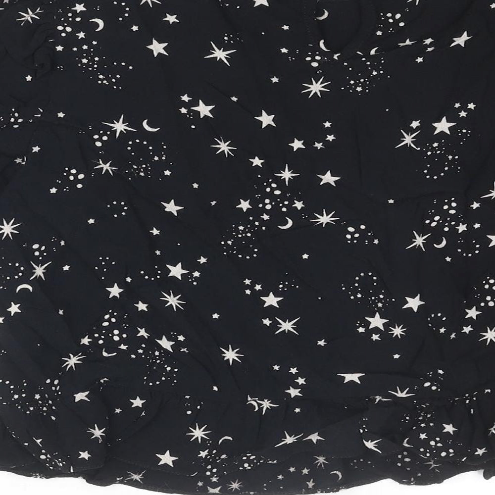 Womens UK Size 10 New Look Black Basic Blouse
