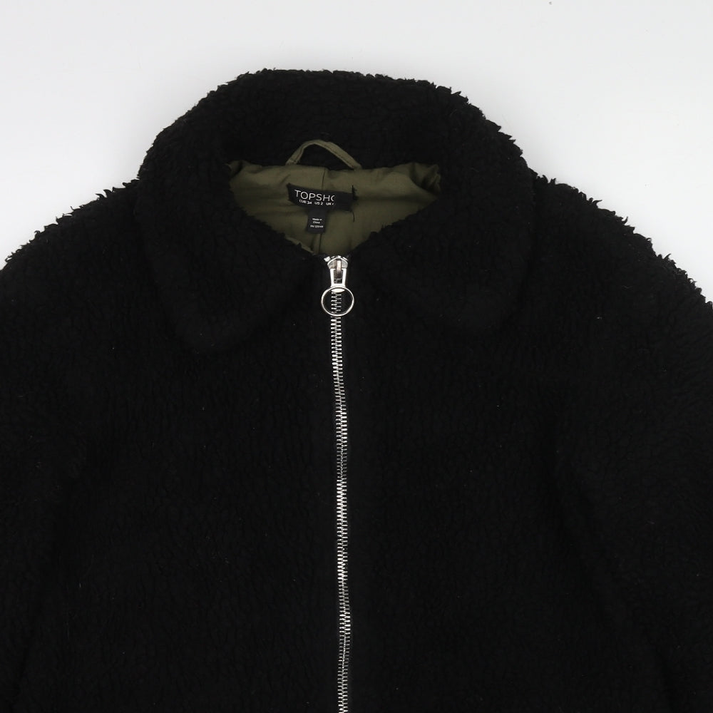Womens UK Size 6 Topshop Black Jacket