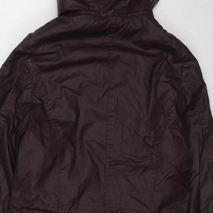 Womens UK Size 8 Marks and Spencer Brown Parka Coat