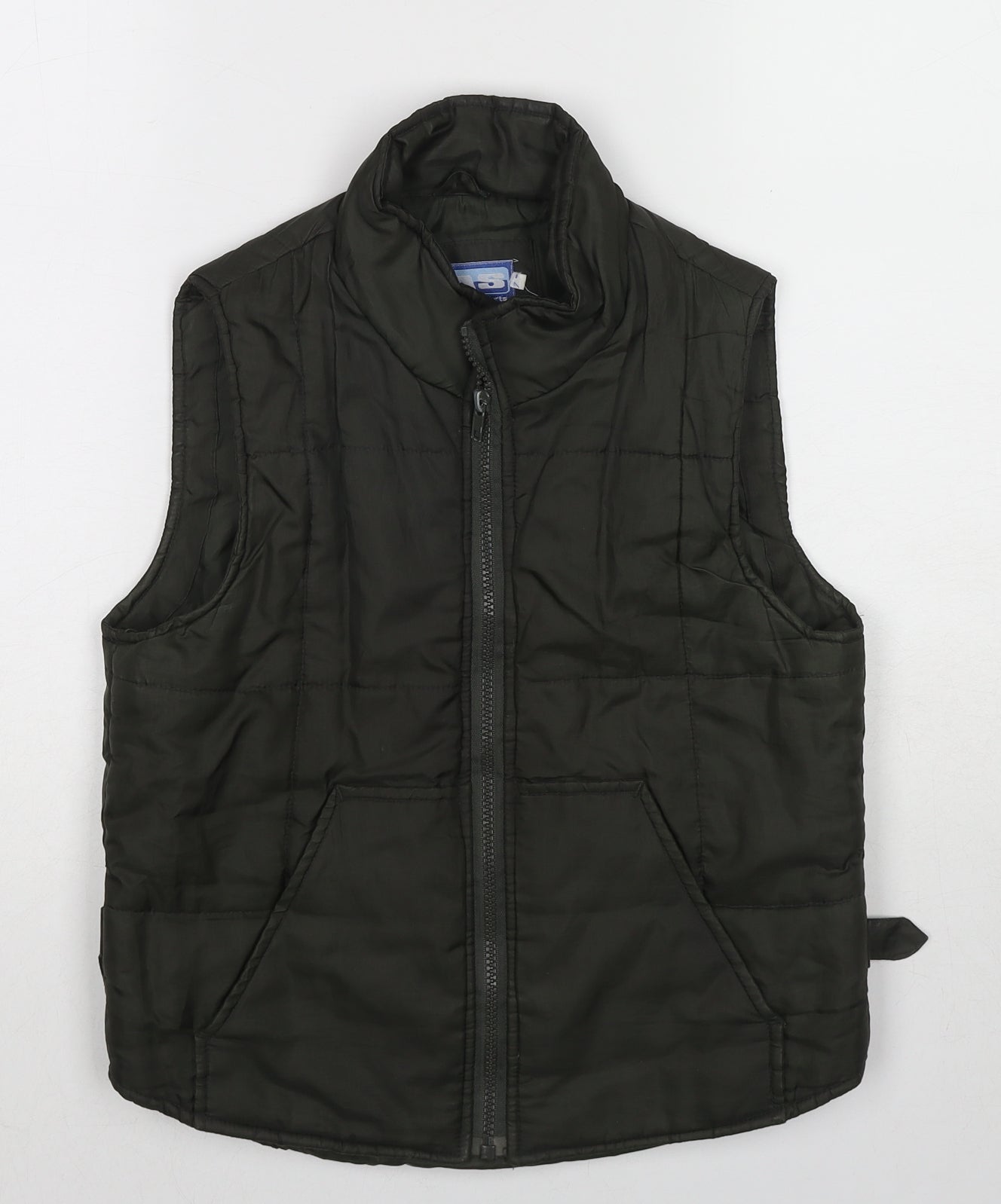 Athletic Sports Womens Green Gilet Jacket Size 10 Zip
