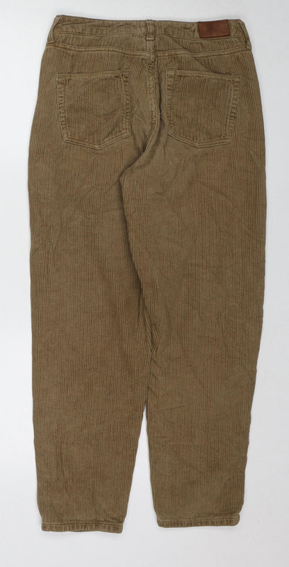 BDG Womens Brown Cotton Trousers Size 29 L30 in Regular Zip