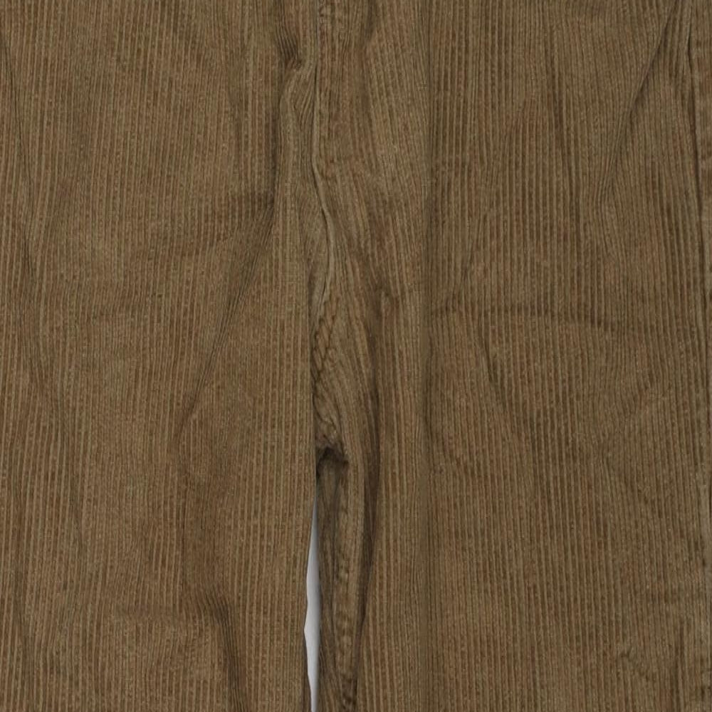 BDG Womens Brown Cotton Trousers Size 29 L30 in Regular Zip