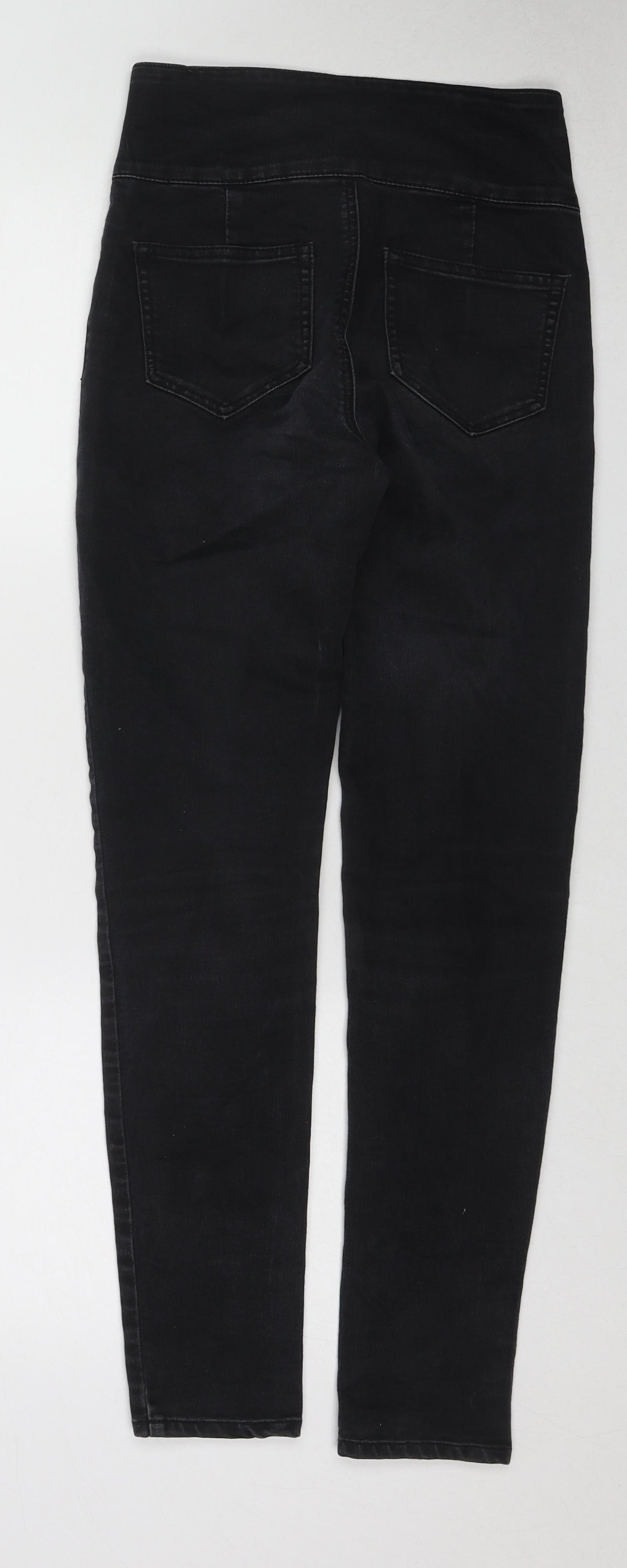 Vifille Womens Black Cotton Skinny Jeans Size S Regular Zip
