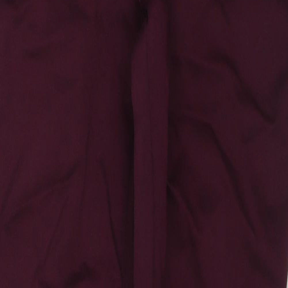 NEXT Womens Purple Cotton Straight Jeans Size 10 Regular Zip