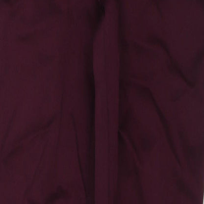 NEXT Womens Purple Cotton Straight Jeans Size 10 Regular Zip