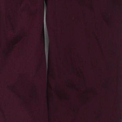 NEXT Womens Purple Cotton Straight Jeans Size 10 Regular Zip