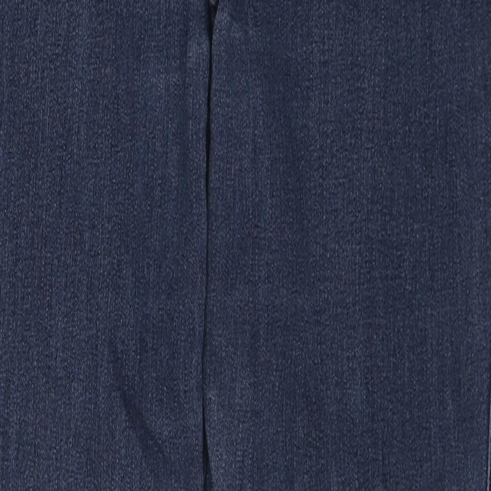 NEXT Womens Blue Cotton Straight Jeans Size 10 Regular Zip