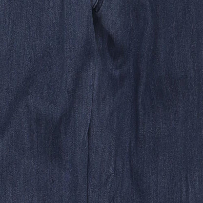 NEXT Womens Blue Cotton Straight Jeans Size 10 Regular Zip