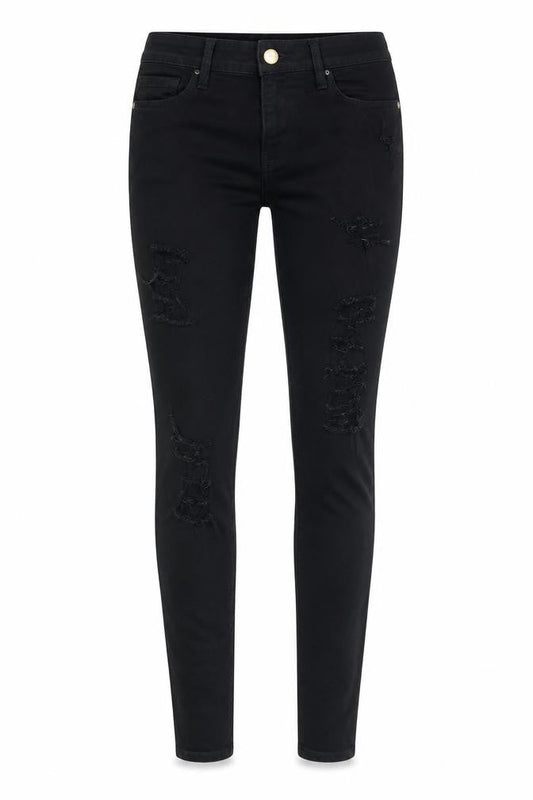 Womens UK Size 26 in FRAME Regular Fit Skinny Black Jeans