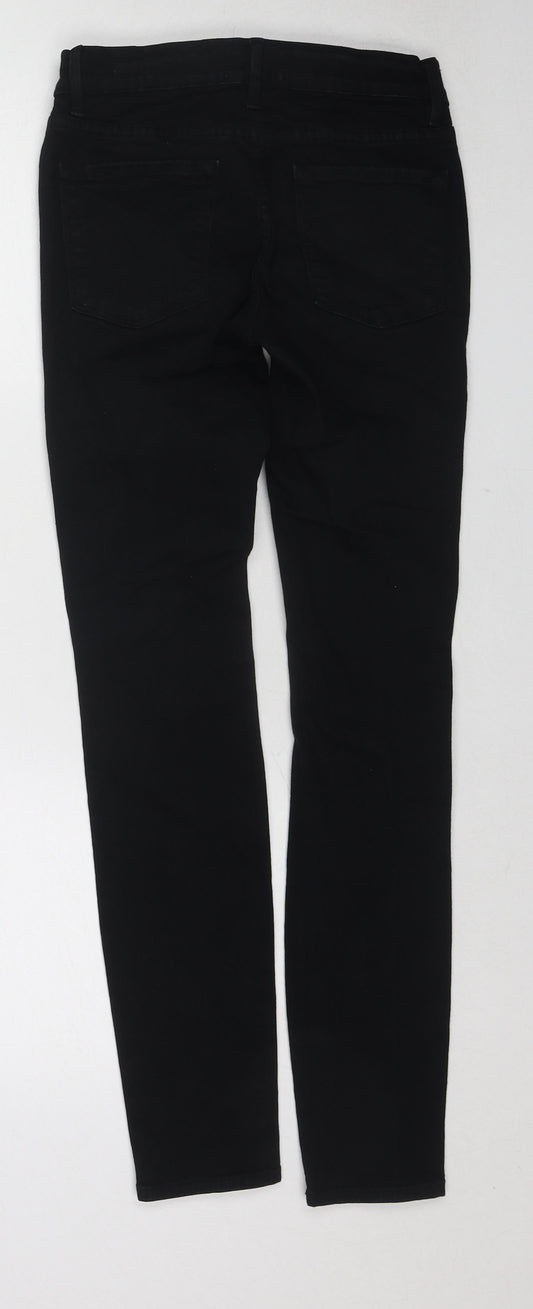 Womens UK Size 26 in FRAME Regular Fit Skinny Black Jeans