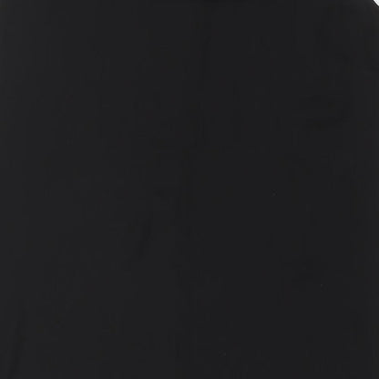 H&M Womens Black Polyester Tank Dress Size 10 Round Neck Button